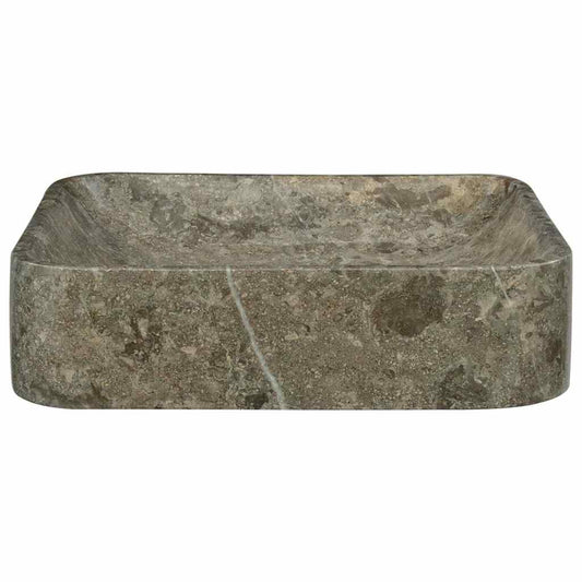 149182 vidaXL Sink Grey 40x40x10 cm Marble