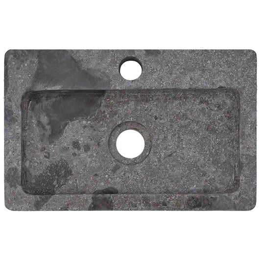 vidaXL Wall-mounted Sink Grey 38x24x6,5 cm Marble