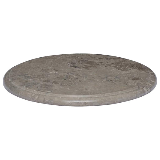 149191 vidaXL Table Top Grey Ø40x2,5 cm Marble