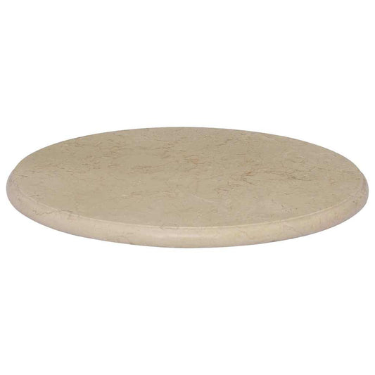 vidaXL Table Top Cream Ø50x2.5 cm Marble