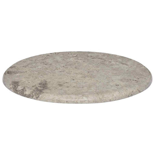 vidaXL Table Top | Grey | Marble | 50 cm diameter | Durable | Table Top | Round
