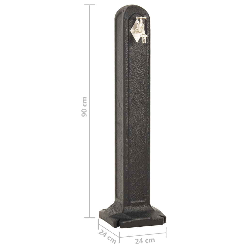 vidaXL Garden Tanker | Anthracite | HDPE (high quality plastic) | Medium