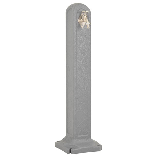 316183 vidaXL Garden Tanker with Faucet Light Grey Stone Look