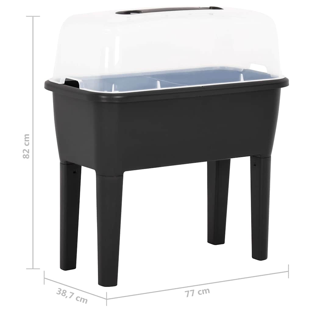 316186 vidaXL Raised Bed 77x38,7x82 cm PP