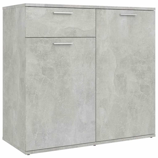 805774 vidaXL Sideboard Concrete Grey 80x36x75 cm Engineered Wood