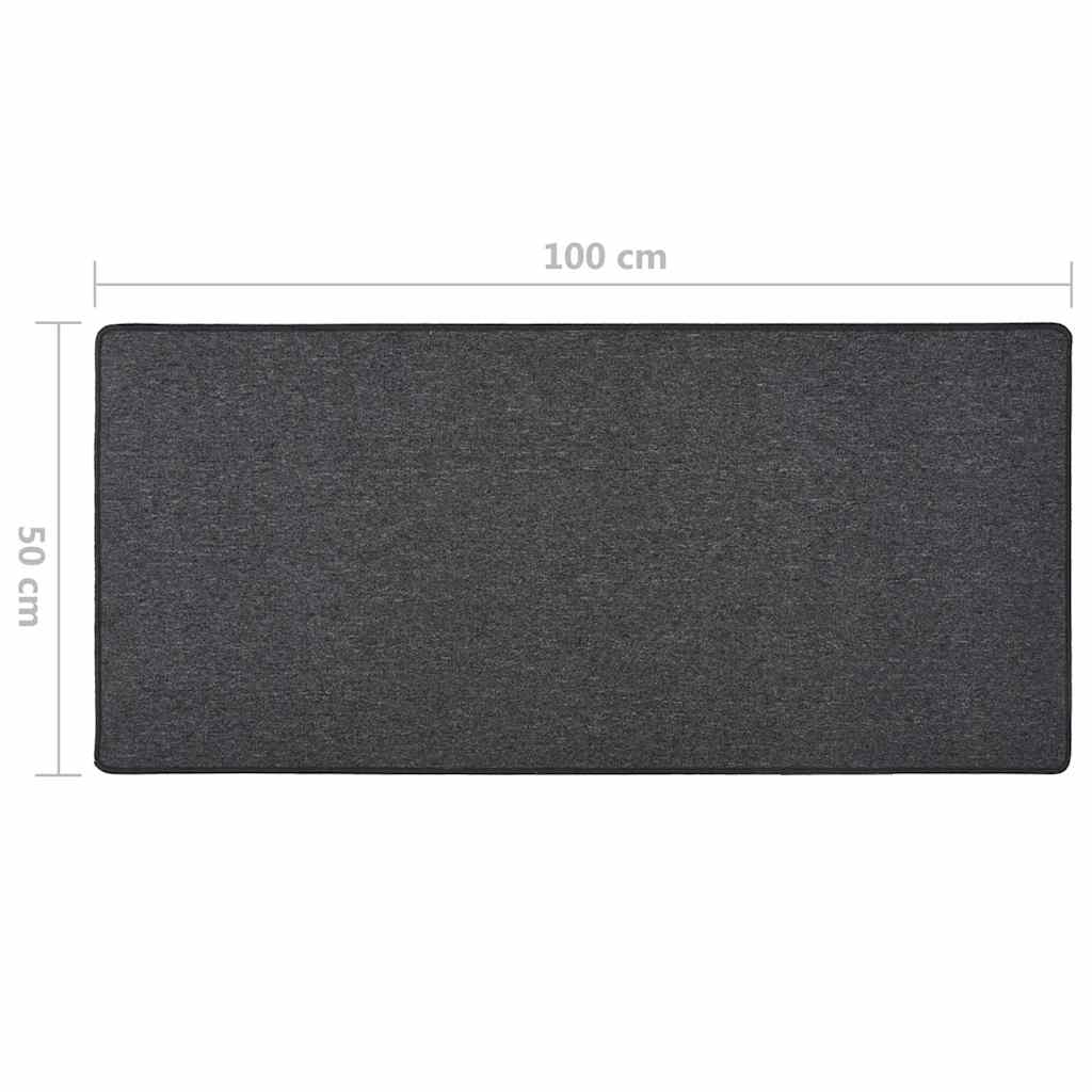 vidaXL Carpet Runner Anthracite 50x100 cm