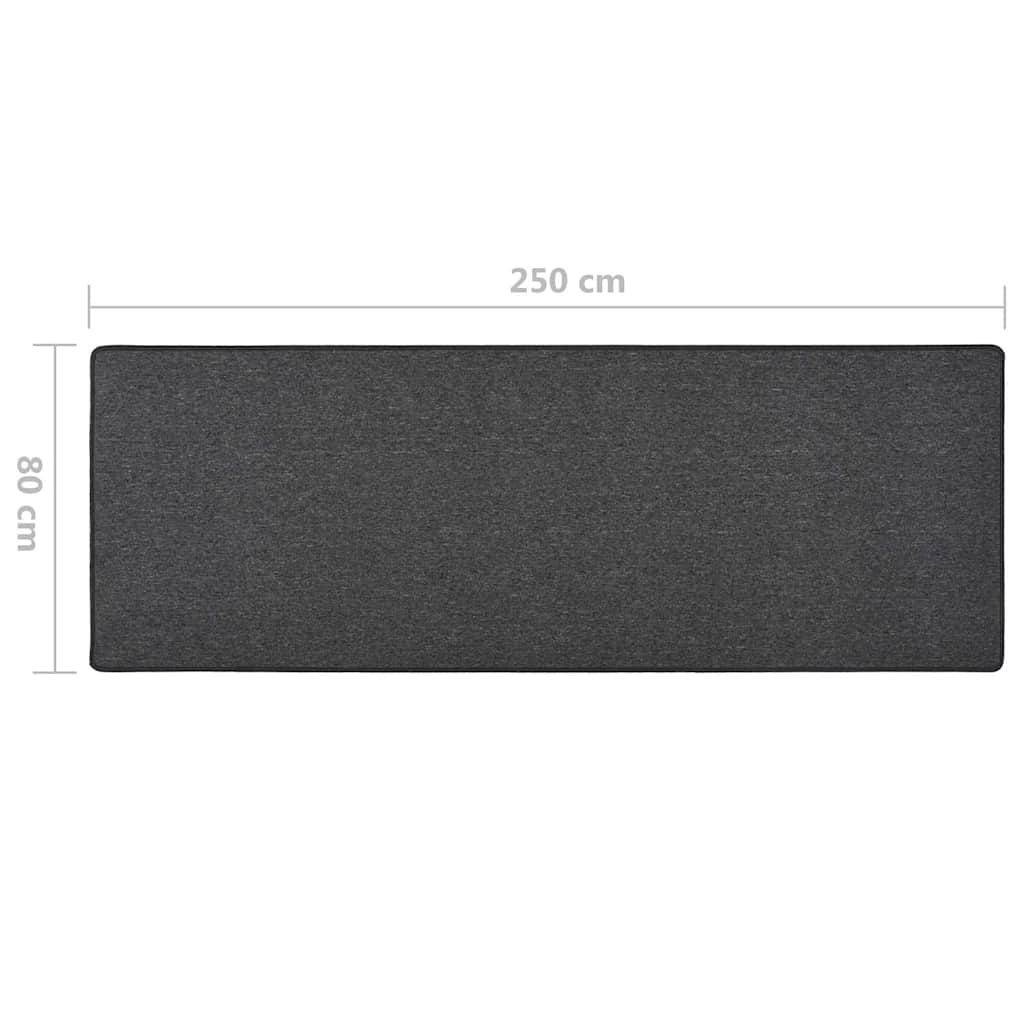 vidaXL Carpet Runner Anthracite 80x250 cm