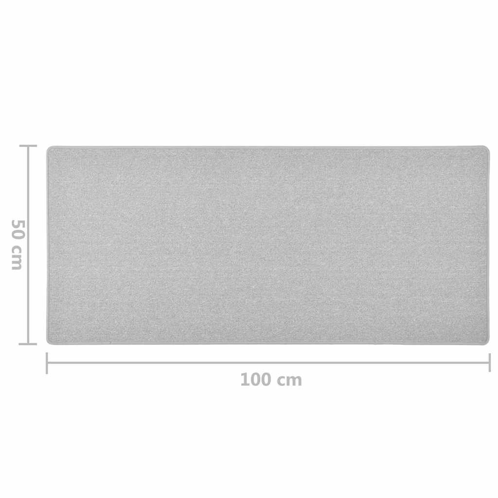 vidaXL Carpet Runner Light Grey 50x100 cm