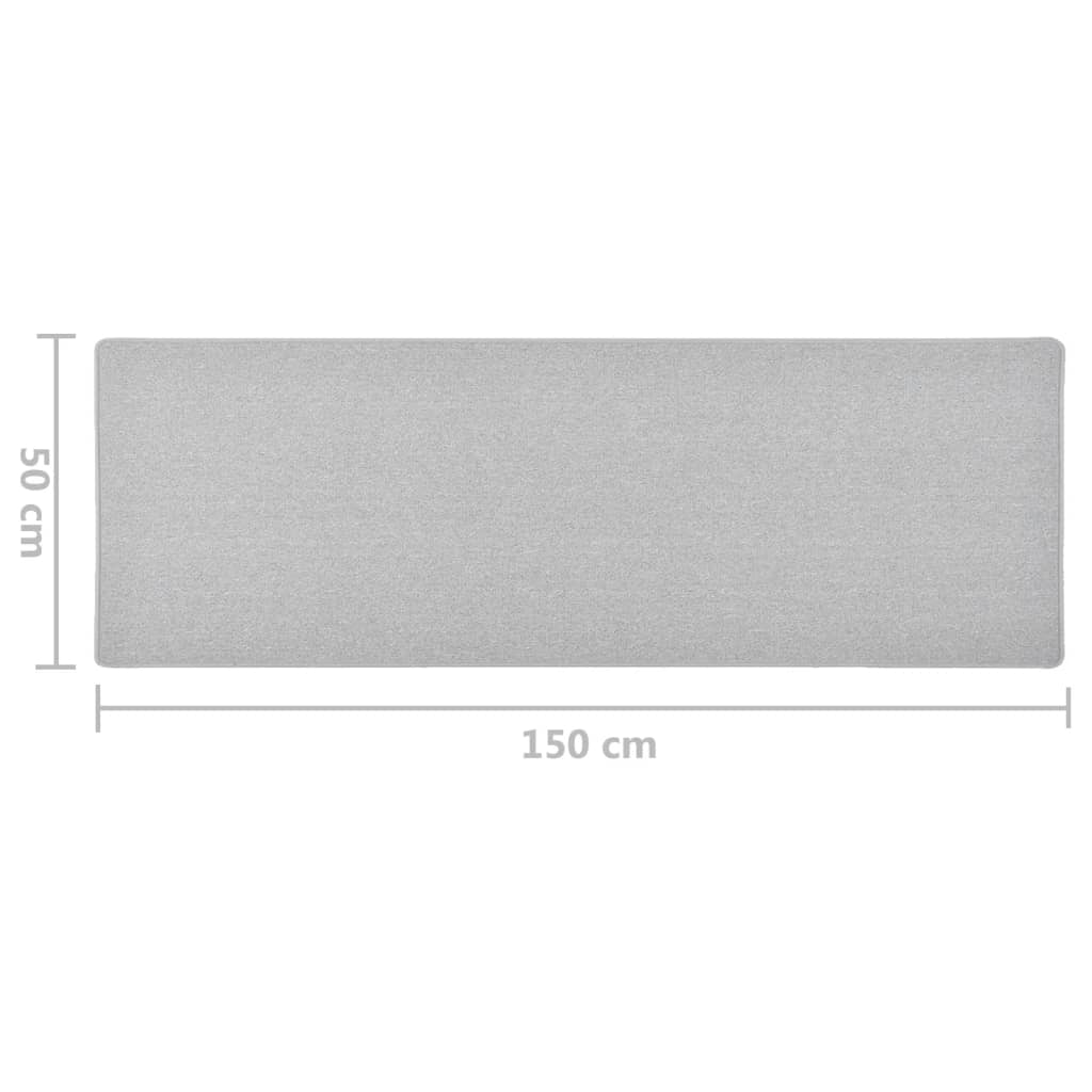 vidaXL Carpet Runner Light Grey 50x150 cm