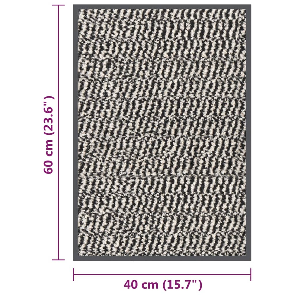 vidaXL Doormat Tufted 40x60 cm Light Brown