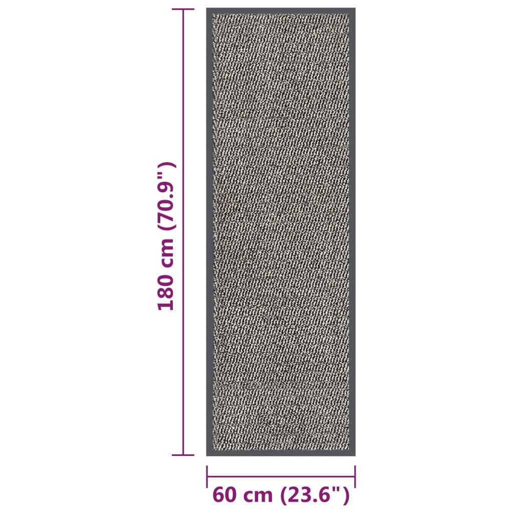 vidaXL Doormat Tufted 60x180 cm Light Brown