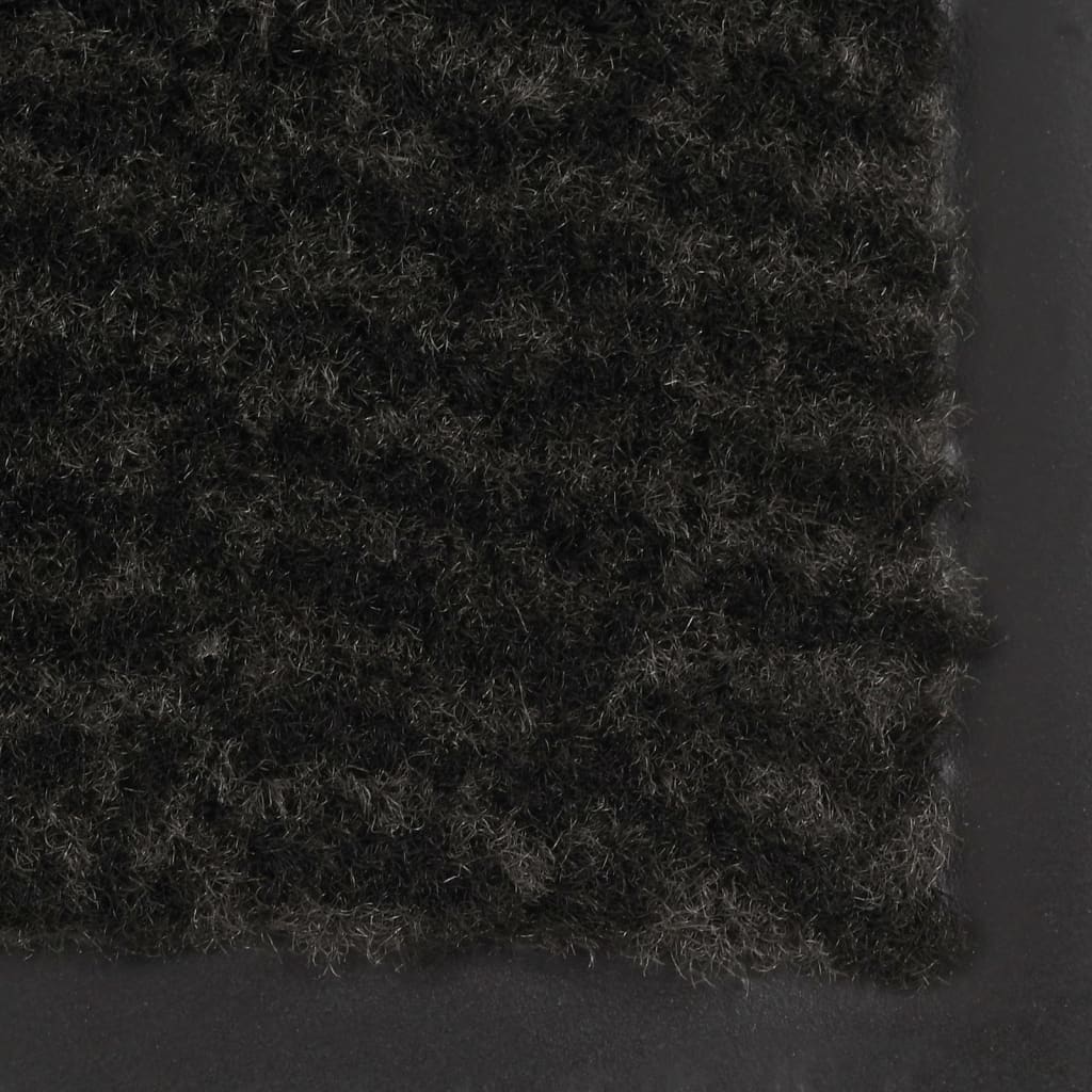 vidaXL Doormat Tufted 60x180 cm Black