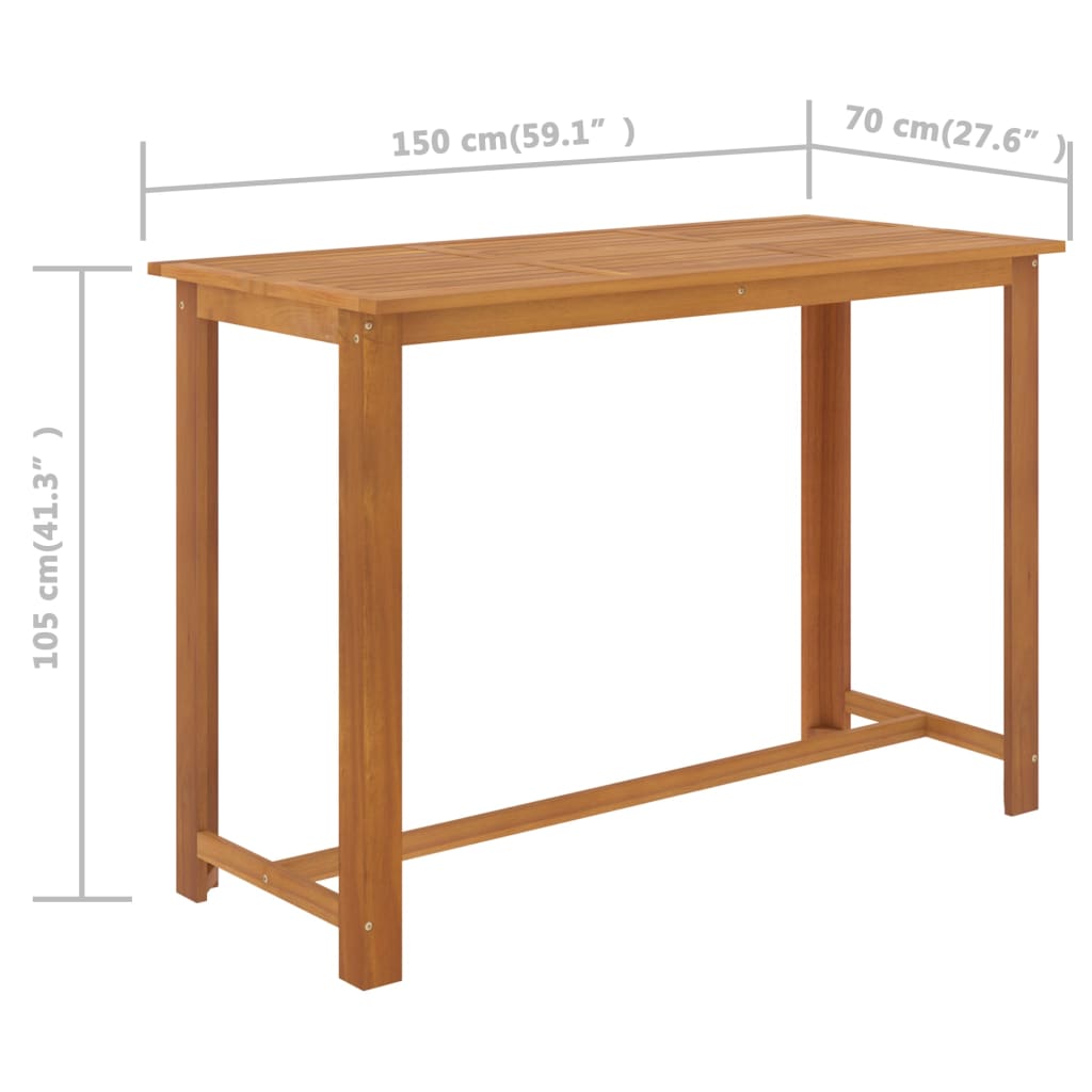 vidaXL Garden Bar Set | Brown