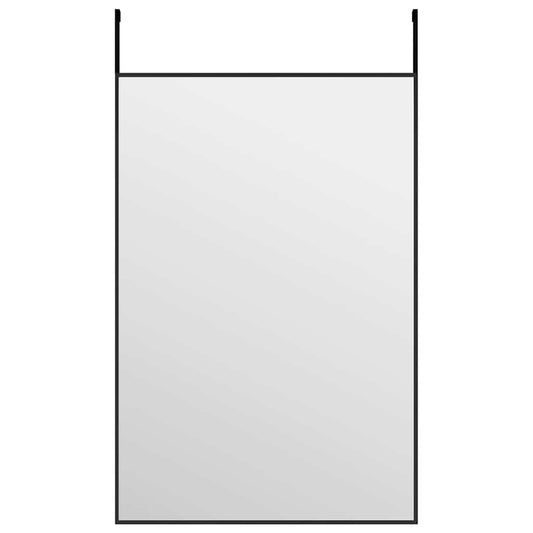 vidaXL Door Mirror Black 40x60 cm Glass and Aluminium