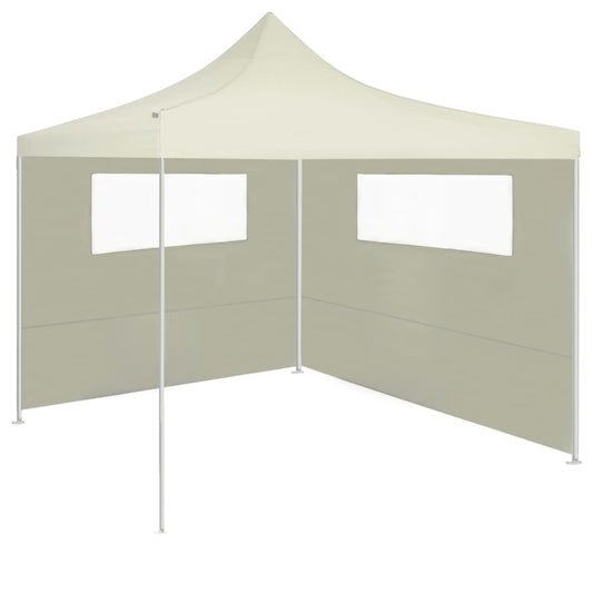 3070413 vidaXL Gazebo Sidewall with Windows 6x2 m Cream (315302)