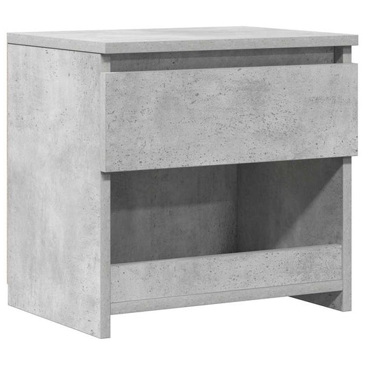 803451 vidaXL Bedside Cabinet Concrete Grey 40x30x39 cm Engineered Wood