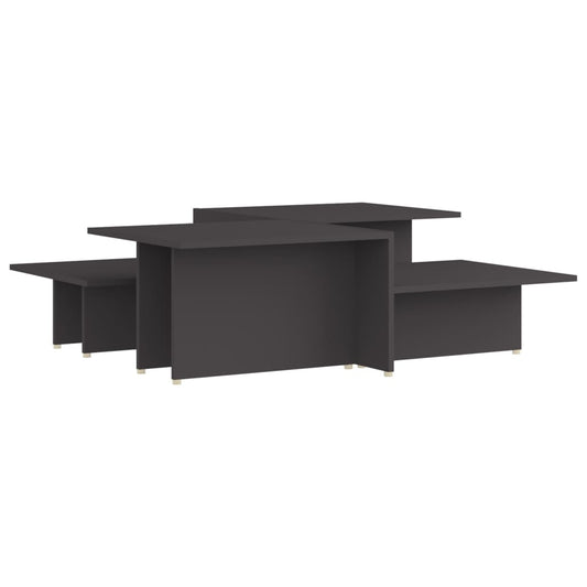 vidaXL Coffee Table | Set of 2 | Grey | Engineered wood | Medium | Coffee Table