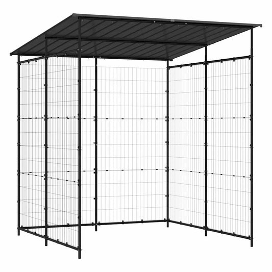 150780 vidaXL Bicycle Shed 190x190x222 cm Steel Black