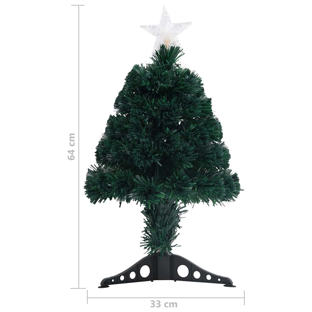 vidaXL Pre-lit Christmas Tree with Stand&LED 64 cm Fibre Optic