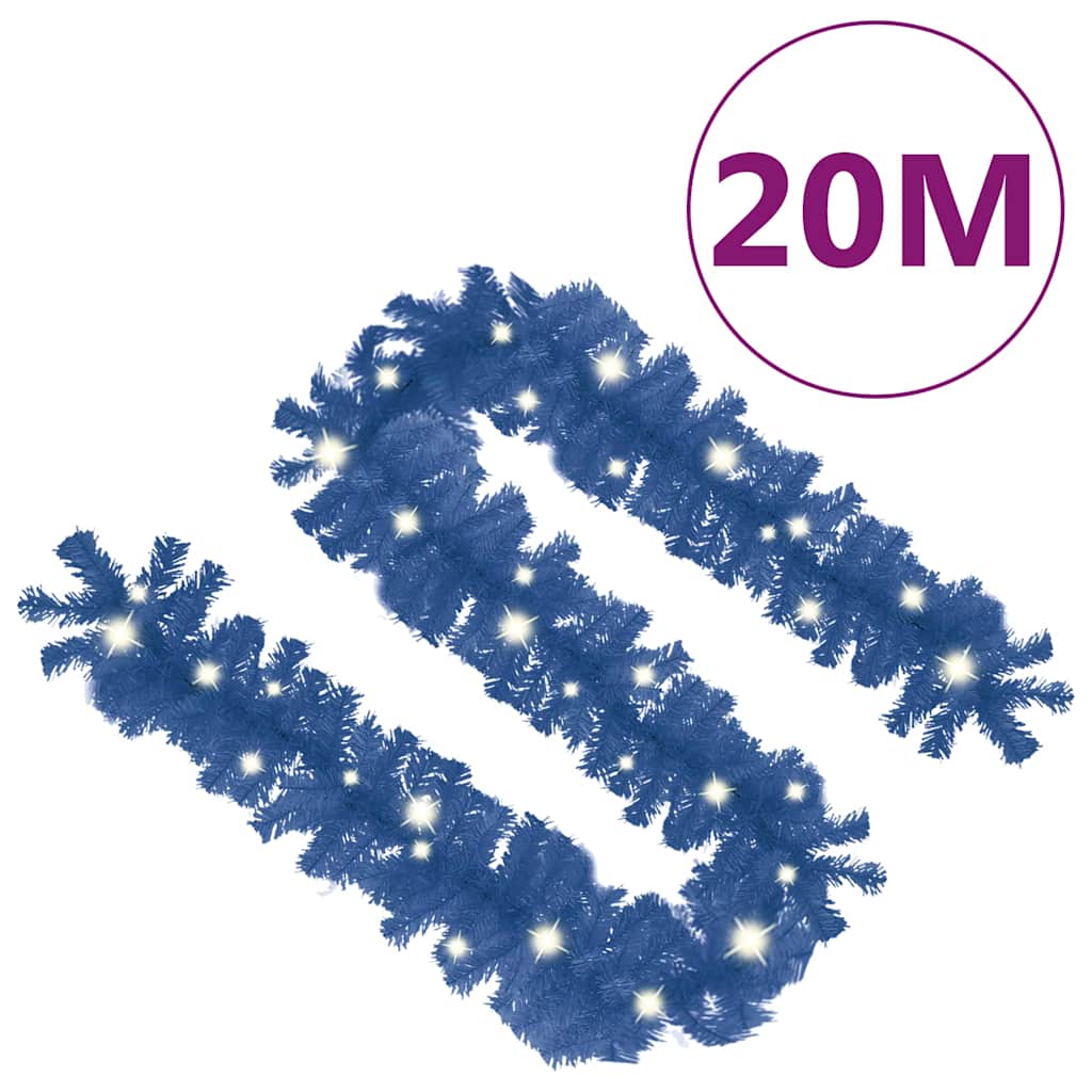 329194 vidaXL Christmas Garland with LED Lights 20 m Blue