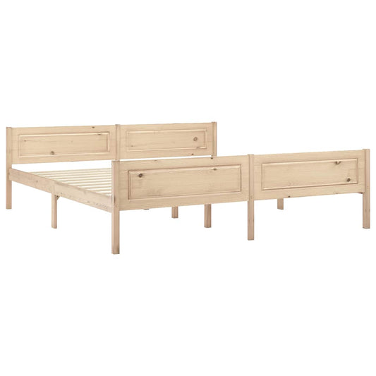 vidaXL Bed Frame without Mattress Solid Pinewood 180x200 cm