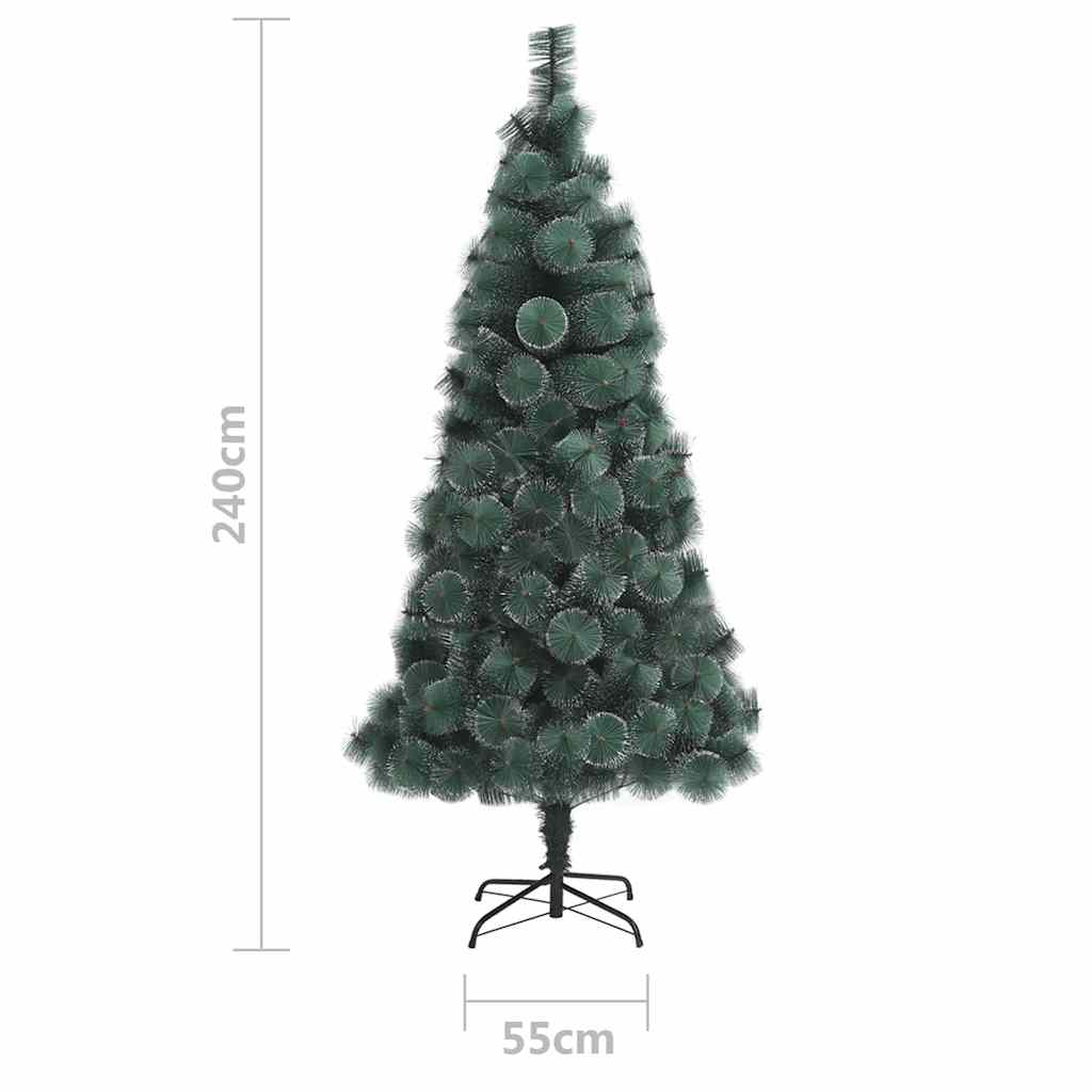 328486 vidaXL Artificial Christmas Tree with Stand Green 240 cm PET
