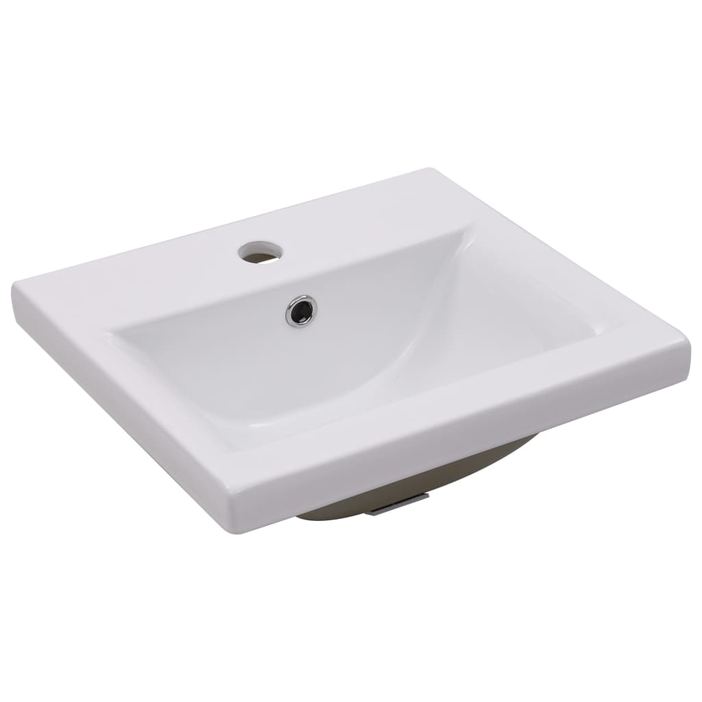 vidaXL Sink Cabinet With Basin | White | Engineered wood | Sink Cabinet