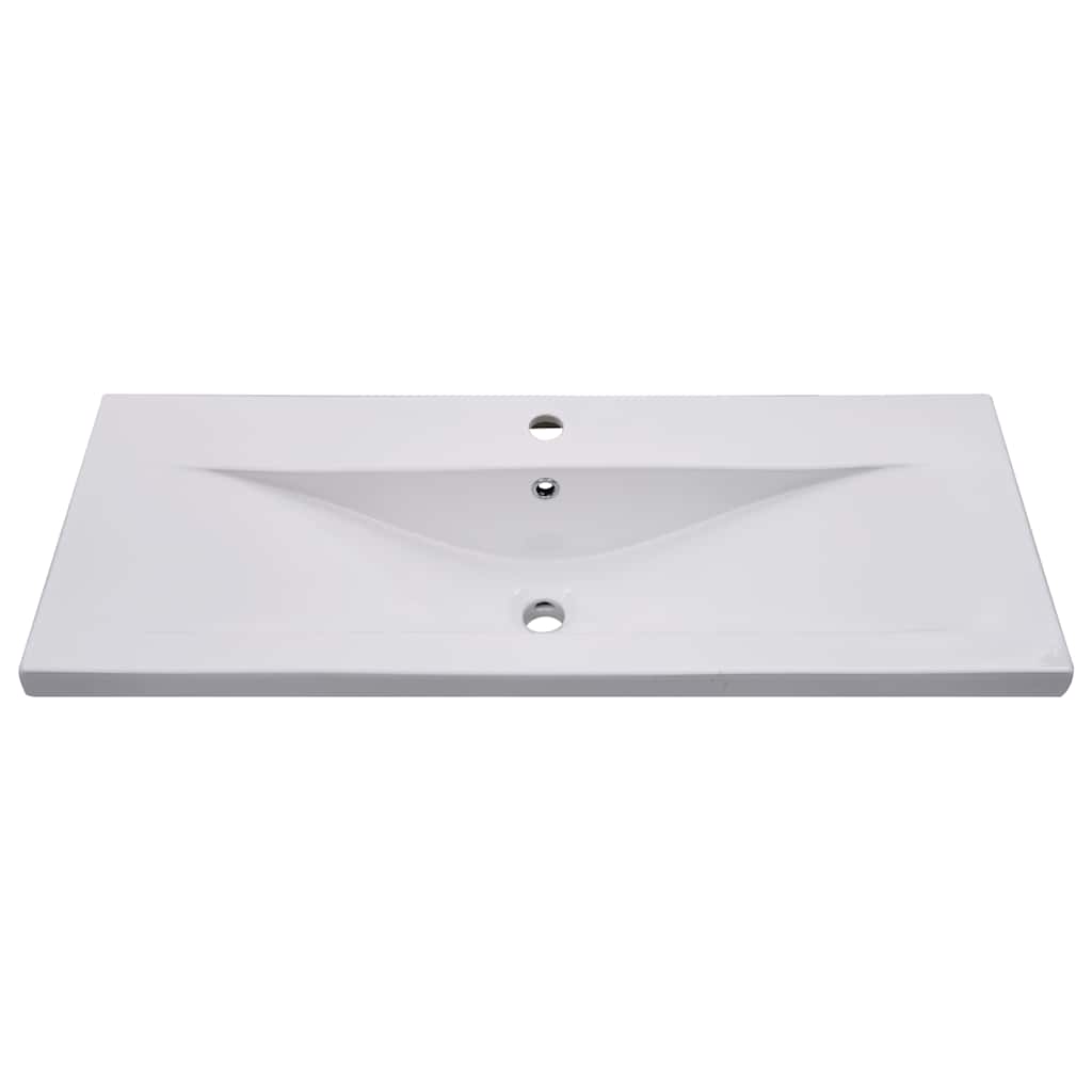 vidaXL Sink Cabinet with Built-in Basin White Engineered Wood