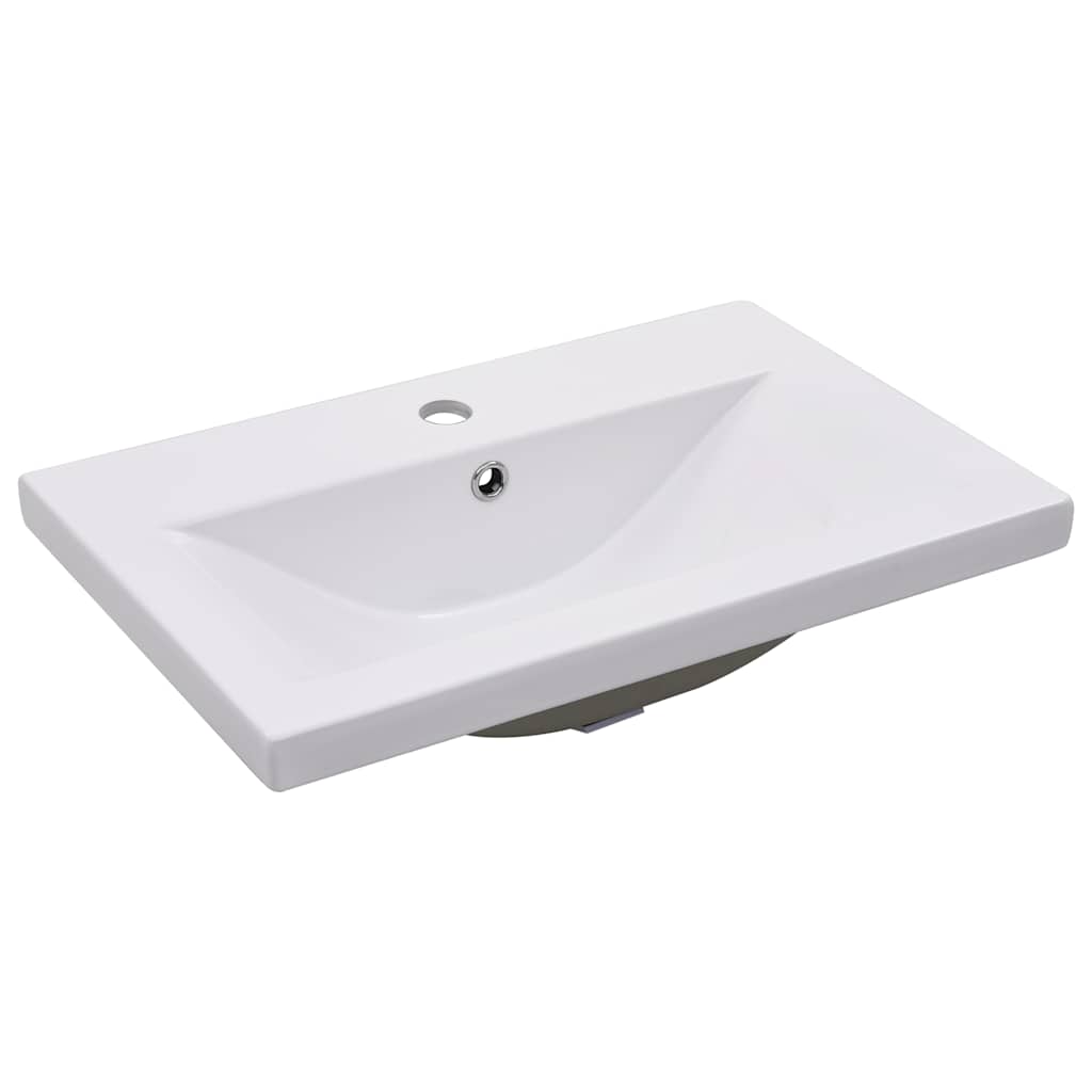 vidaXL Bathroom Furniture Set Black Engineered Wood