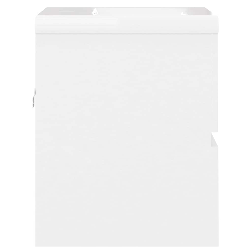 vidaXL Sink Cabinet with Built-in Basin White Engineered Wood