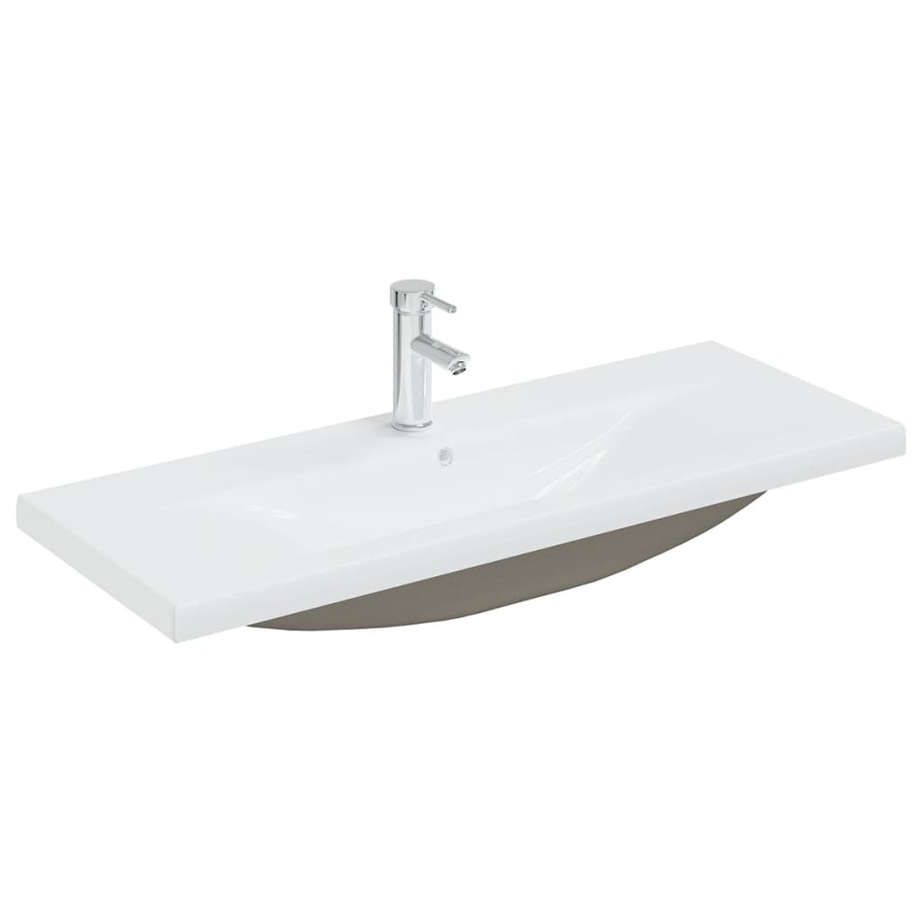 vidaXL Sink Cabinet with Built-in Basin White Engineered Wood