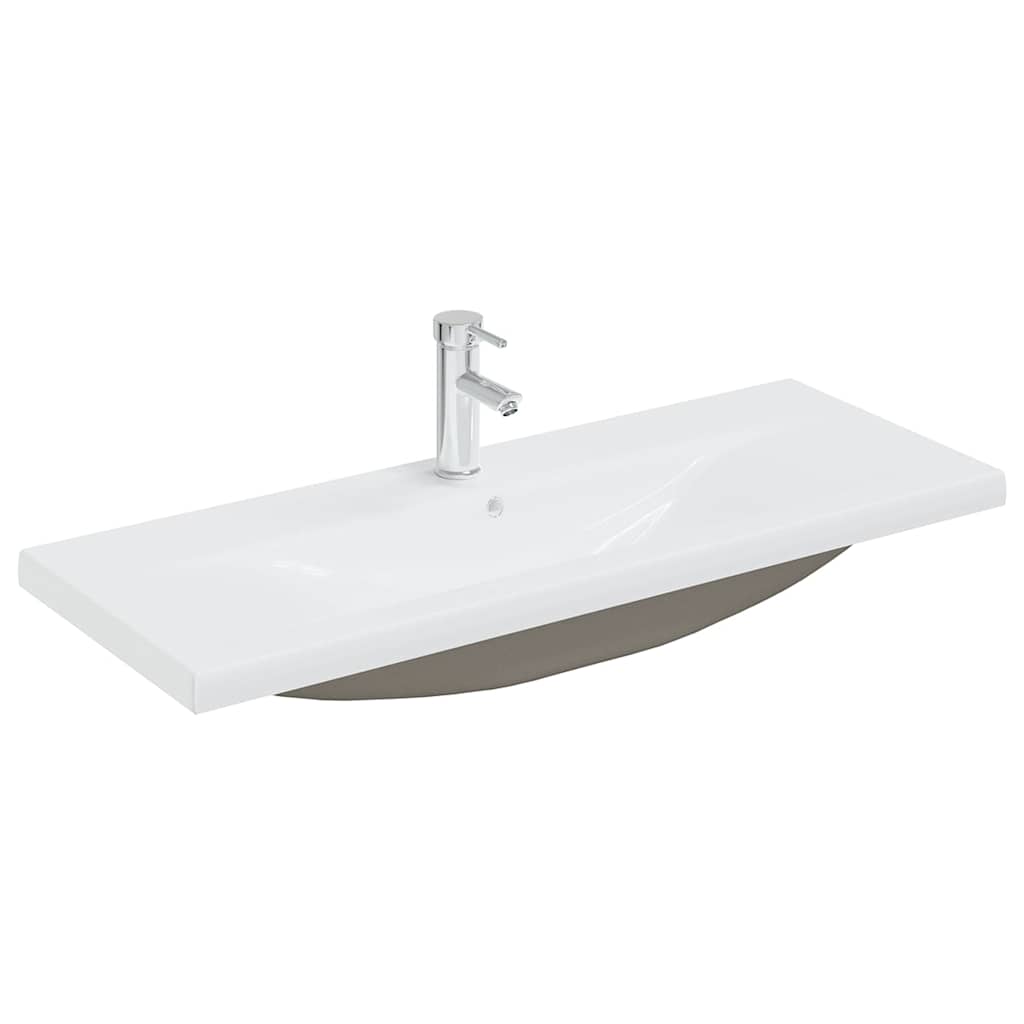 vidaXL Sink Cabinet with Built-in Basin White Engineered Wood