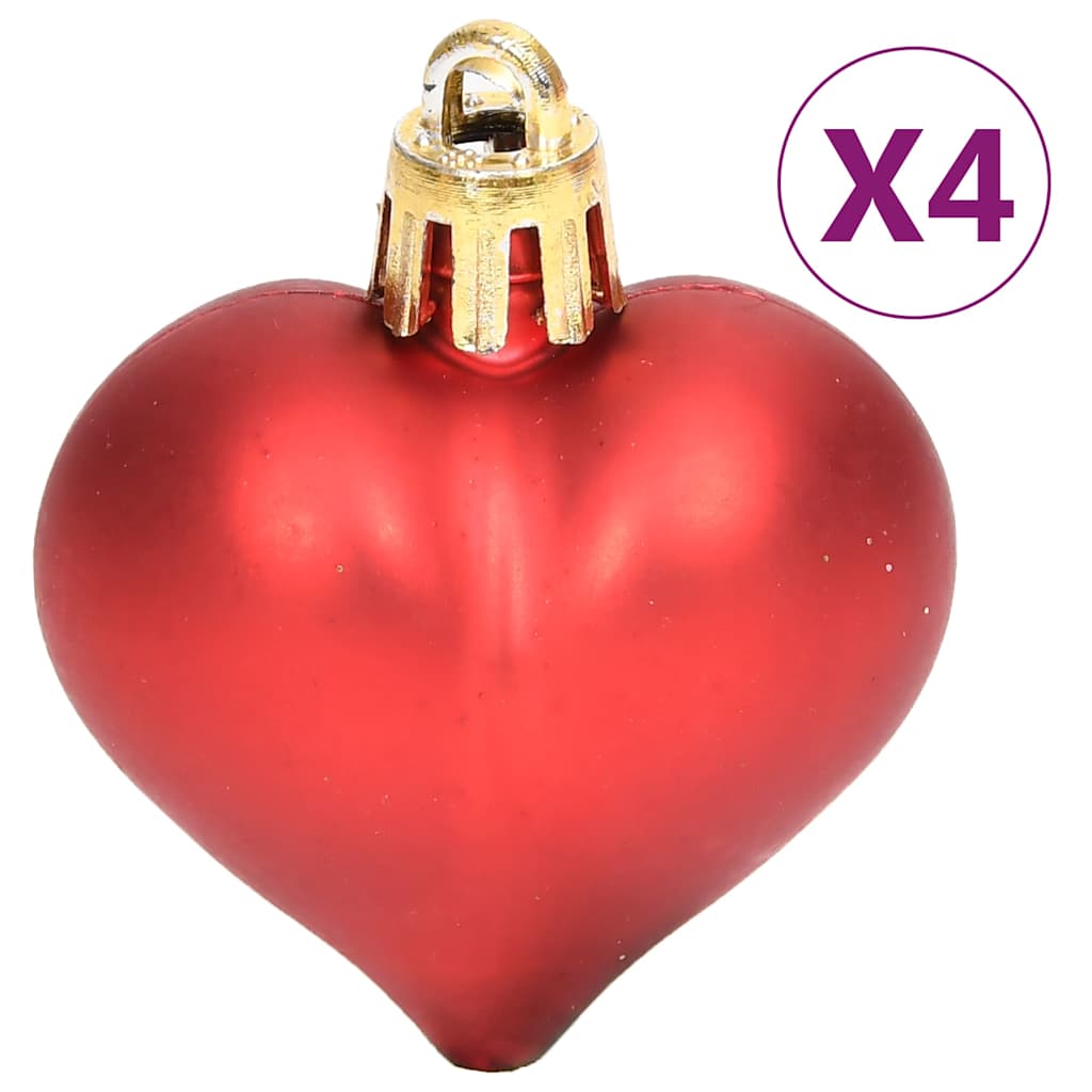 330088 vidaXL 70 Piece Christmas Bauble Set Gold and Red