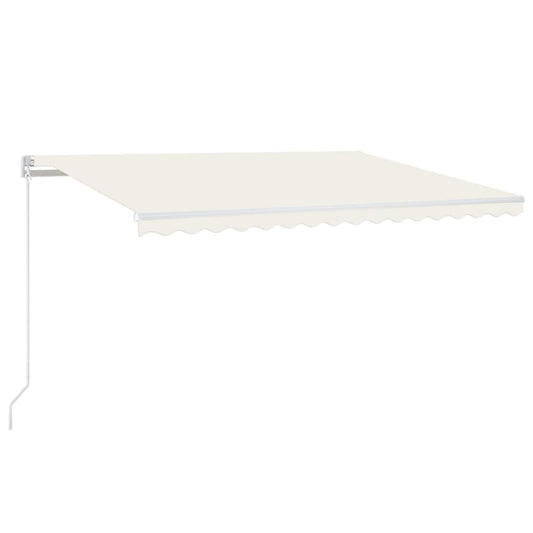 vidaXL Manual Retractable Awning 400x350 cm Cream