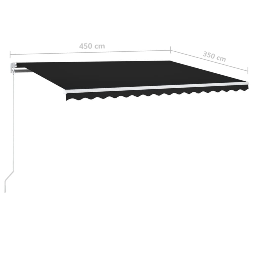 vidaXL Retractable Awning | Anthracite