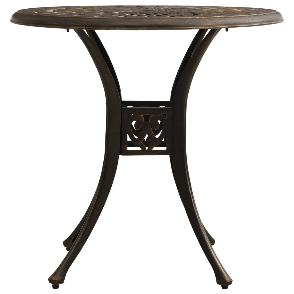 vidaXL Bistro Set | Bronze | Cast aluminium | Standard | Durable | Bistro Set