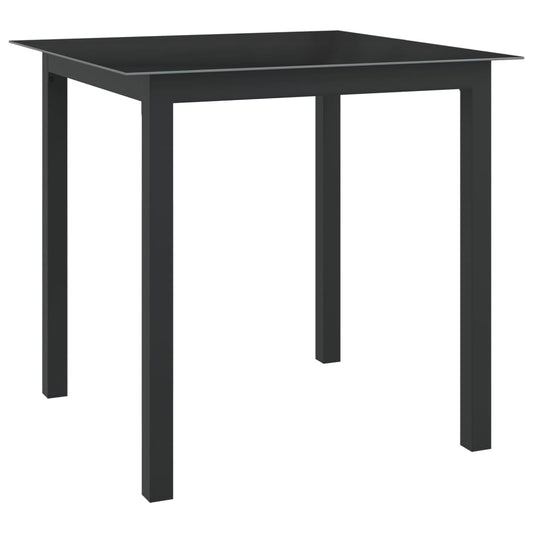 vidaXL 5 Piece Garden Dining Set Aluminium Anthracite
