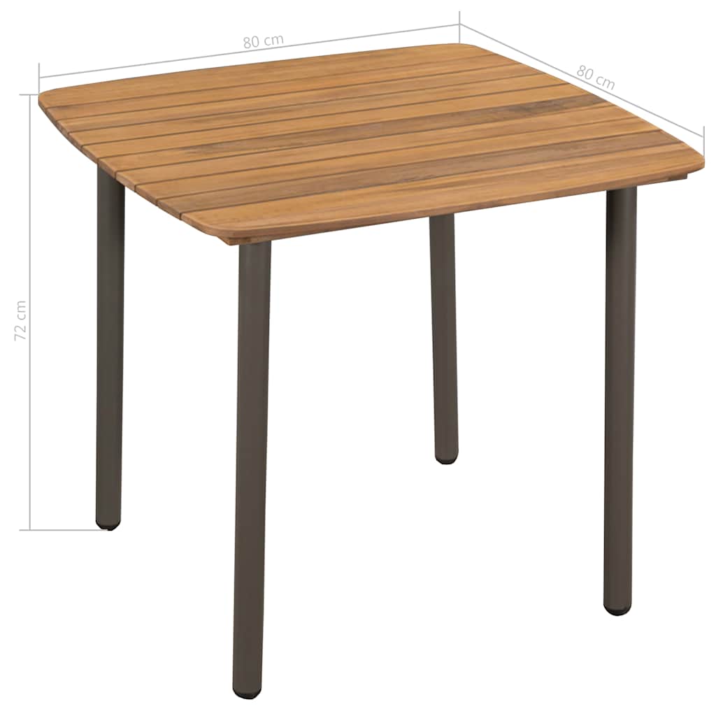 vidaXL 3 Piece Garden Dining Set Poly Rattan Brown