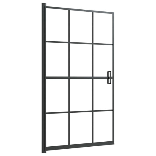 150746 vidaXL Shower Enclosure ESG 80x140 cm Black