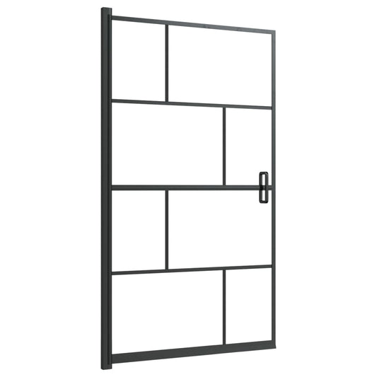 150749 vidaXL Shower Enclosure ESG 80x140 cm Black