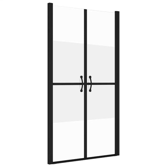 vidaXL Shower Door Half Frosted ESG (78-81)x190 cm