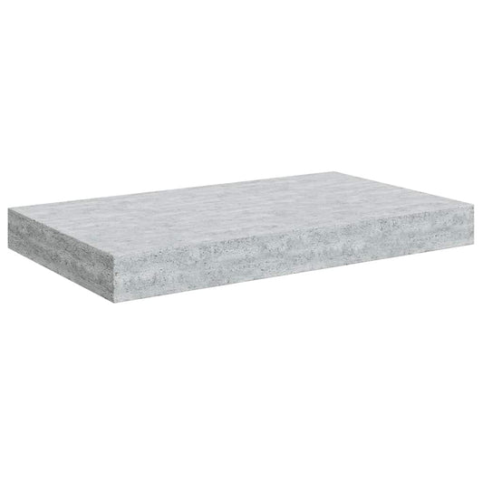 vidaXL Floating Wall Shelf Concrete Grey 40x23x3.8 cm MDF