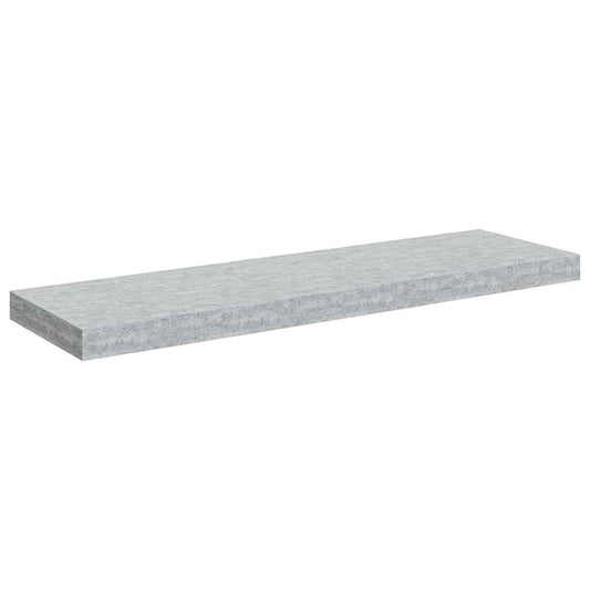 vidaXL Floating Wall Shelf Concrete Grey 80x23.5x3.8 cm MDF
