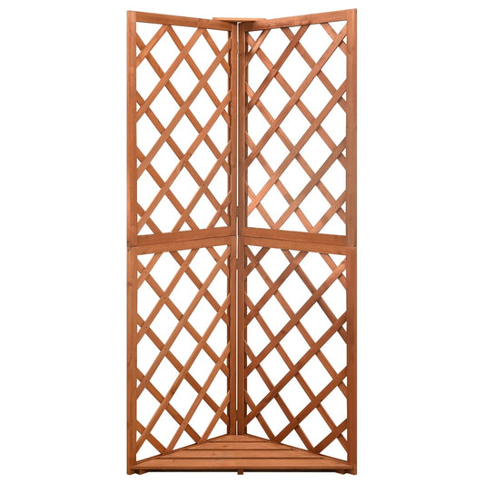 316407 vidaXL Corner Trellis 50x50x145 cm Solid Fir Wood