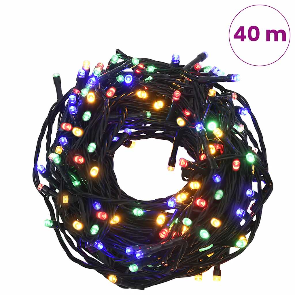 vidaXL Light String with 400 LEDs Multicolour 40m 8 Light Effects