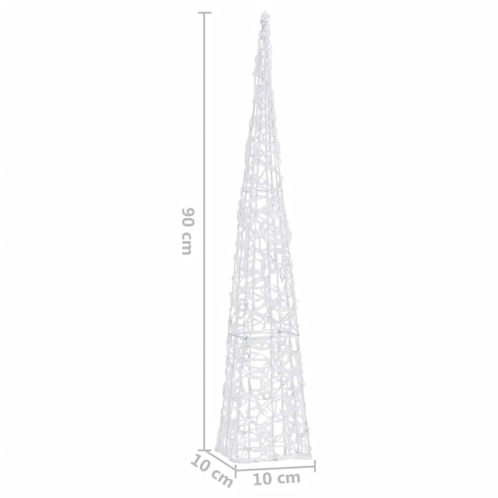 vidaXL Acrylic Decorative LED Light Cone Multicolour 90 cm