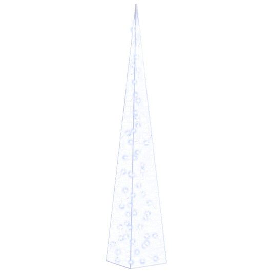 vidaXL Acrylic Decorative LED Light Cone Blue 120 cm