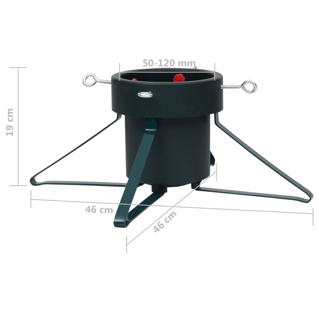 331309 vidaXL Christmas Tree Stand Black 46x46x19 cm