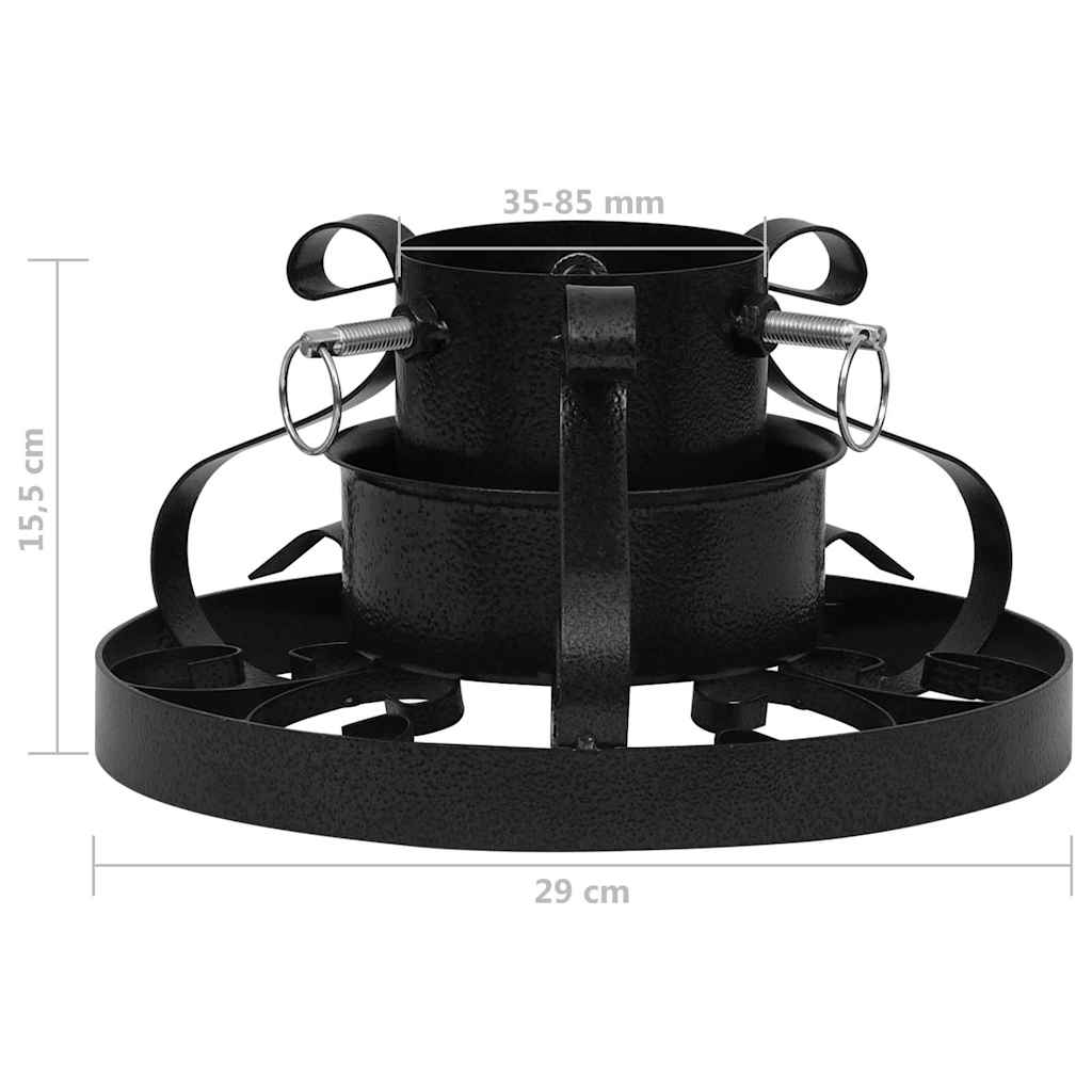 331320 vidaXL Christmas Tree Stand Black 29x29x15,5 cm