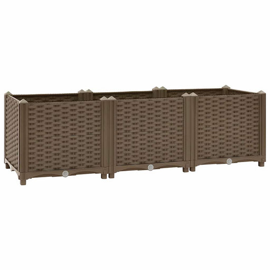 316517 vidaXL Raised Bed 120x40x38 cm Polypropylene
